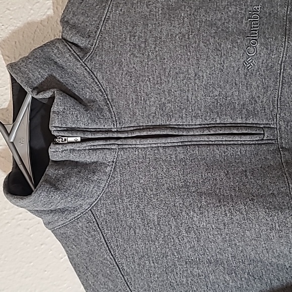 Columbia Hart Mountain II Mens Half Zip Fleece Pullover Shirt Heather Grey SZ S - Picture 4 of 16